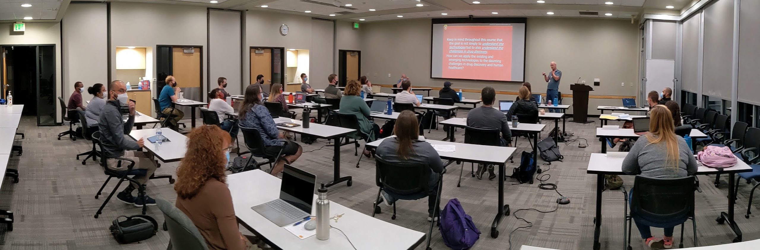 Evening class at the MGE Innovation Center